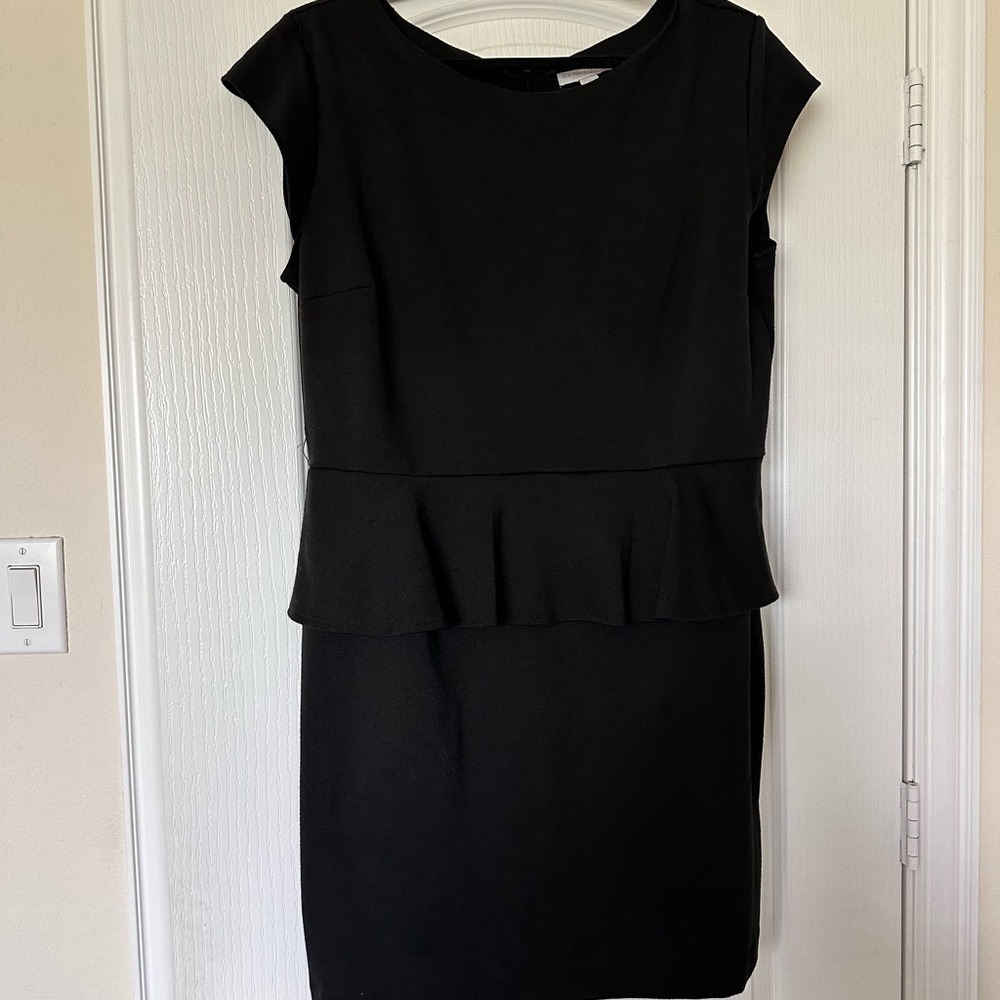 New York & Company Black Peplum Sheath Dress – Size XL